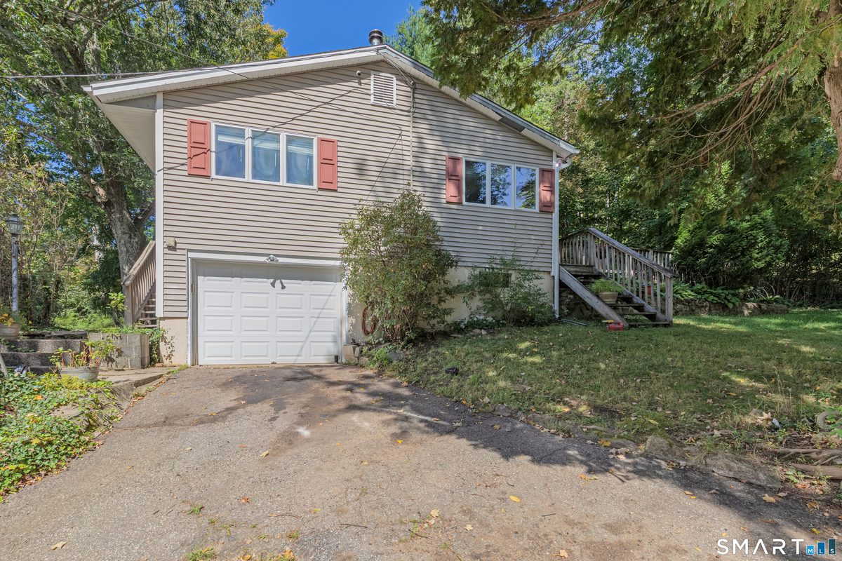 Backyard and deck